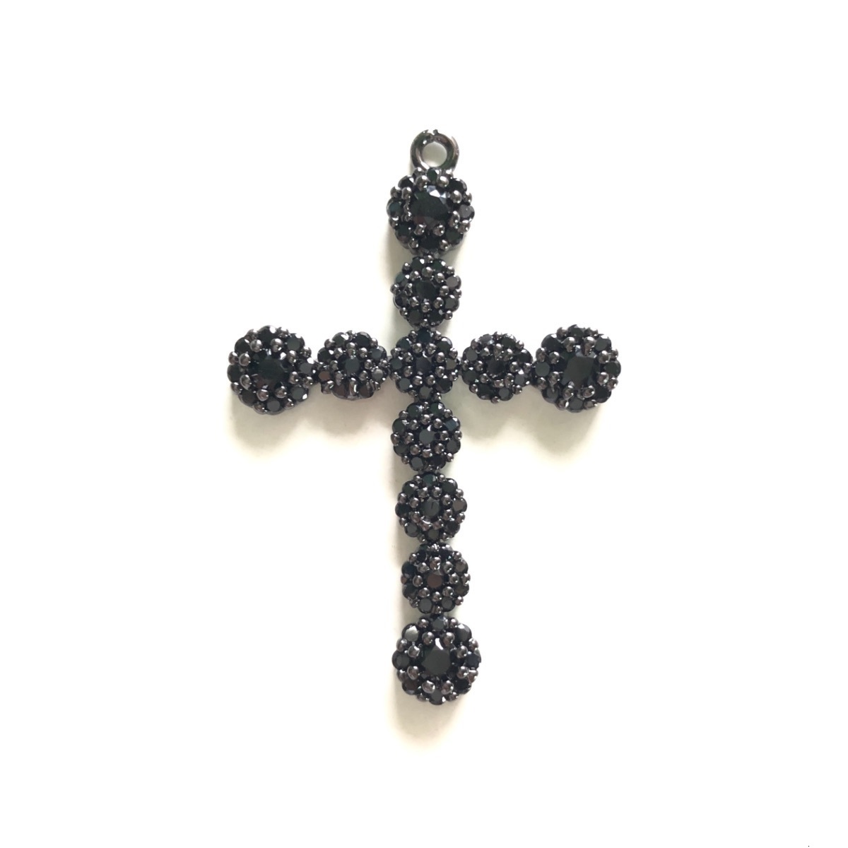 Charms 5pcs Religious Cross Pendants for Women Bracelets Men Necklace Making Bling Zirconia Handmade Jewelry Accessory Wholesale 230320