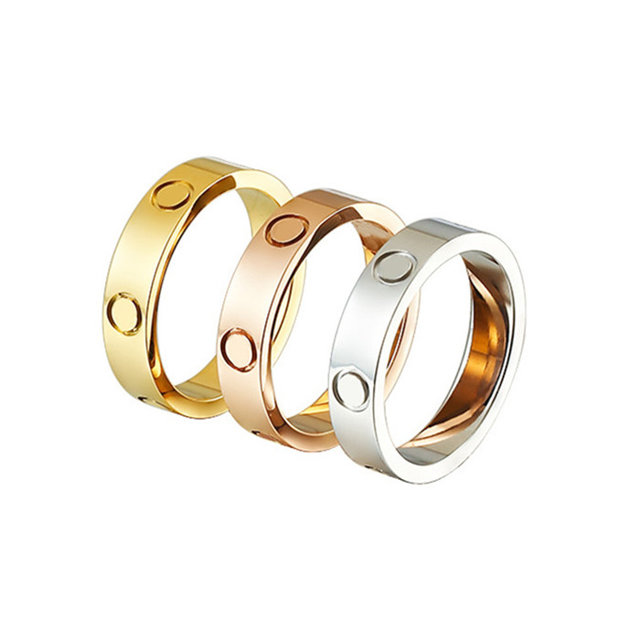 Fashion gold love ring screw ring men and women wedding party titanium steel rose silver jewelry for lovers couple rings designer rings gift size 5-11 Width 4-6mm
Fashion gold love ring screw ring men and women wedding party titanium steel rose silver jewelry for lovers couple rings designer rings gift size 5-11 Width 4-6mm