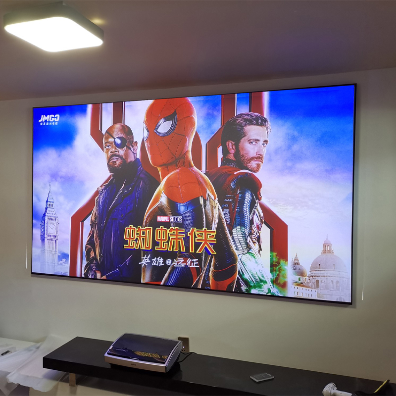 80" -150 inch PET Crystal ALR UST Ultra bezel projection screen for VAVA 4K WEMAX A300 D30 Fengmi T1 4K laser projector