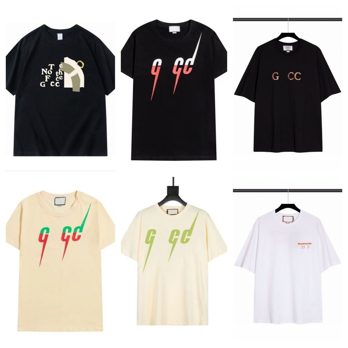 2023 Luxury Tees Designer Clothing Mens T-shirts Wear Summer Round Neck Sweat Absorbing Short Sleeves Outdoor Breathable Cotton Lovers Tops
