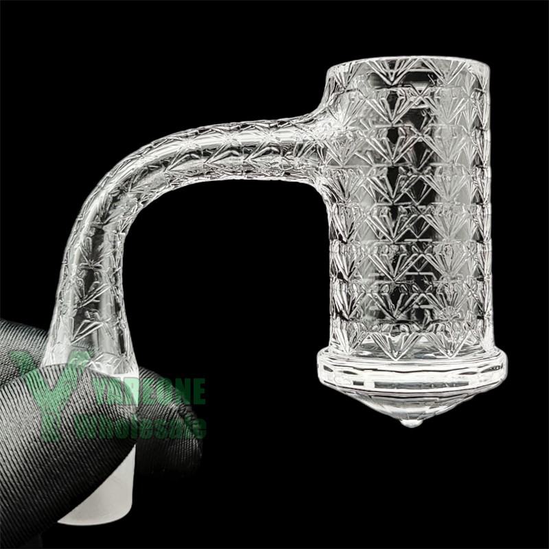 Diamond Bottom Engraved Faceted Quartz Banger Full Weld Beveled Edge Etching Dab Nail 10mm 14mm Seamless Diamond Base Banger YAREONE Wholesale
Diamond Bottom Engraved Faceted Quartz Banger Full Weld Beveled Edge Etching Dab Nail 10mm 14mm Seamless Diamond Base Banger YAREONE Wholesale