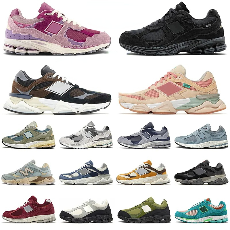 New 2002r Protection Pack 9060 2002R running shoes designer for men women Pink Phantom Retro Black White On Sea Salt 2002 R rain cloud casual ballance athletic sneaker