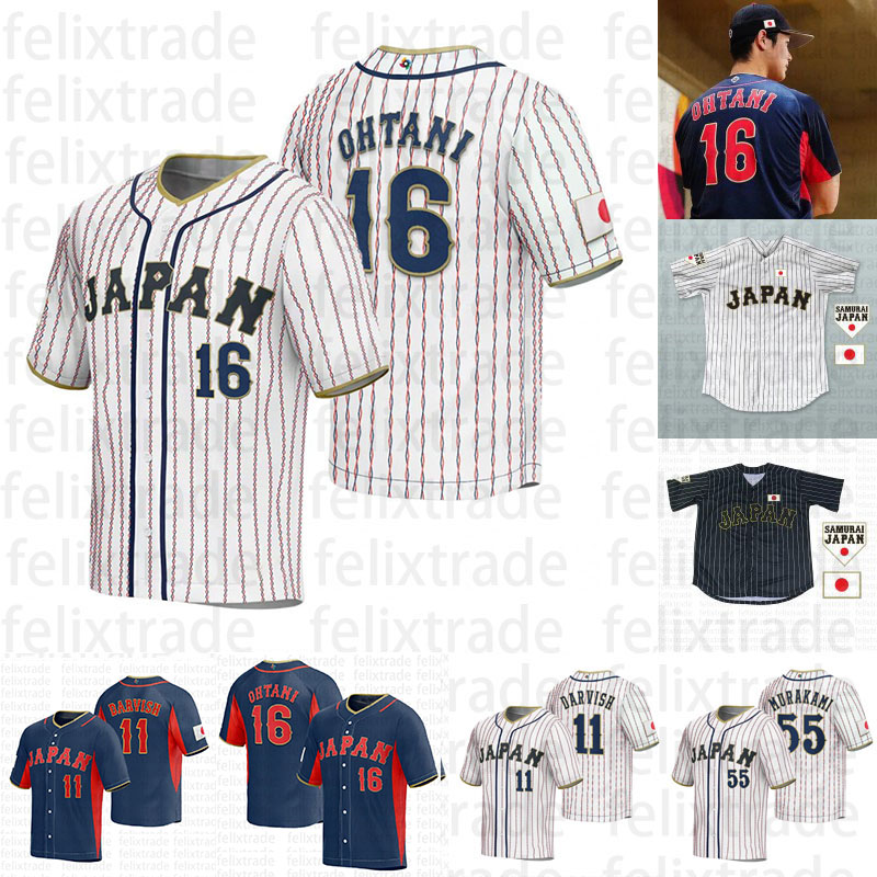 Shohei Ohtani Japan 2023 World Classic Jersey Yu Darvish Lars Nootbaar Munetaka Murakam Hotaka Yamakawa Takumu Nakano Yuhei Nakamura Ukyo Shuto 2023 wbc jersey