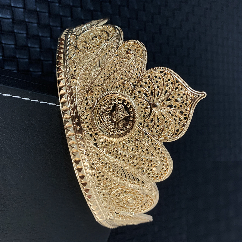 Wedding Hair Jewelry Turkish Metal Gold Color Tiaras and Crowns Coins Headpiece for Women Forehead Hair Jewelry Wedding Accessories 230320