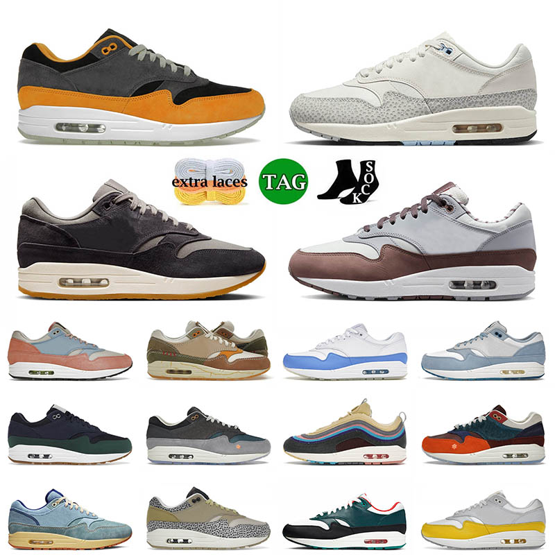 Designer Patta 1s Running Shoes Air Max1 Crepe Soft Grey Shima Summit White 87s Travis Scotts Obsidian Mens Women Airmax 1 87 Trainers Sneakers 36-47, C1 dirty denim 36-47
Designer Patta 1s Running Shoes Air Max1 Crepe Soft Grey Shima Summit White 87s Travis Scotts Obsidian Mens Women Airmax 1 87 Trainers Sneakers 36-47, C1 dirty denim 36-47