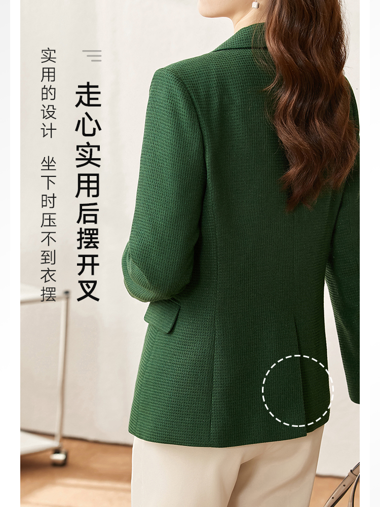 Women's Suits Blazers Vimly 2023 Casual Blazer Spring Jacket Long Sleeve Open Front Work Office Lapel Button Green Suit In Outerwears V7766 23032