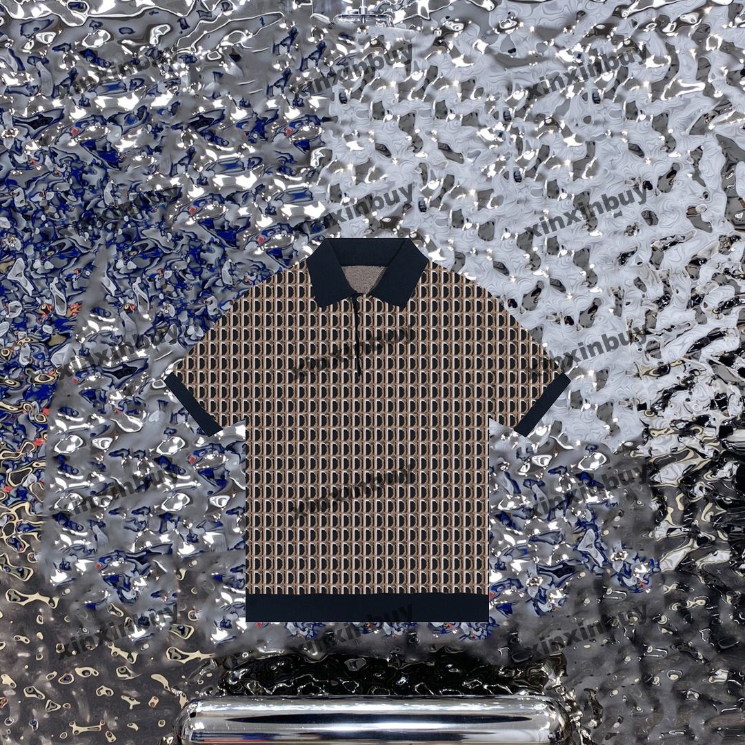 xinxinbuy Men designer Tee t shirt 23ss letter jacquard knitted polo short sleeve cotton women Black White Gray khaki XS-L, 01
xinxinbuy Men designer Tee t shirt 23ss letter jacquard knitted polo short sleeve cotton women Black White Gray khaki XS-L, 01