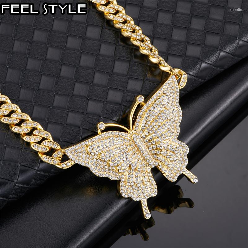 Chains Hip Hop Iced Out 11MM Cuban Link Chain With Butterfly Pendant Rhinestones Bling Gold Plated Necklaces For Women Men Jewelry Gift
Chains Hip Hop Iced Out 11MM Cuban Link Chain With Butterfly Pendant Rhinestones Bling Gold Plated Necklaces For Women Men Jewelry Gift