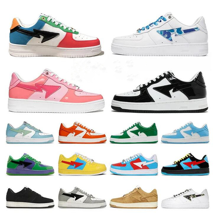 sk 8 Bapestas Baped Designer Casual Shoes Platform Sneakers Bapesta Sk8 Sta Patent Leather Green Black White Plate-forme for Men Women Trainers Jogging BapestaSk8, 31
sk 8 Bapestas Baped Designer Casual Shoes Platform Sneakers Bapesta Sk8 Sta Patent Leather Green Black White Plate-forme for Men Women Trainers Jogging BapestaSk8, 31