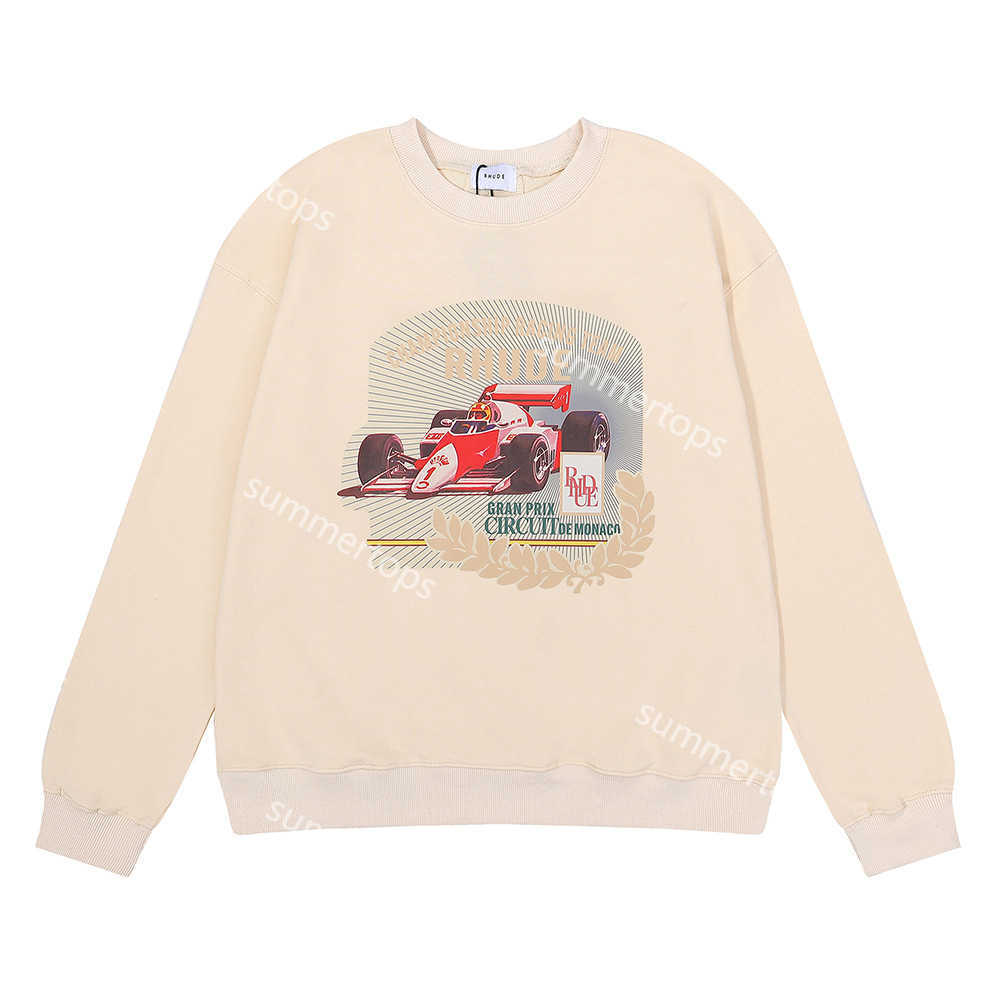 RHUDE Designer Sweatshirt GRAN PRIX CIRCUIT DE MONACO Print Men Women Streetwear Mens Sweatshirt Cotton Crewneck Hip Hop High Street Pullover Hoodies F02
RHUDE Designer Sweatshirt GRAN PRIX CIRCUIT DE MONACO Print Men Women Streetwear Mens Sweatshirt Cotton Crewneck Hip Hop High Street Pullover Hoodies F02