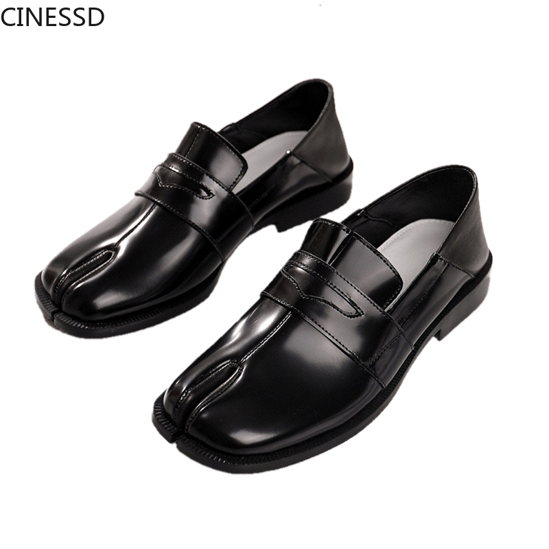 Dress Shoe Split Toe Tabi Real Cow Leather Loafers British Style Luxury Brand Genuine Ninja Pumps 3cm Heel Woman Mens 230321, Black cow leather
Dress Shoe Split Toe Tabi Real Cow Leather Loafers British Style Luxury Brand Genuine Ninja Pumps 3cm Heel Woman Mens 230321, Black cow leather