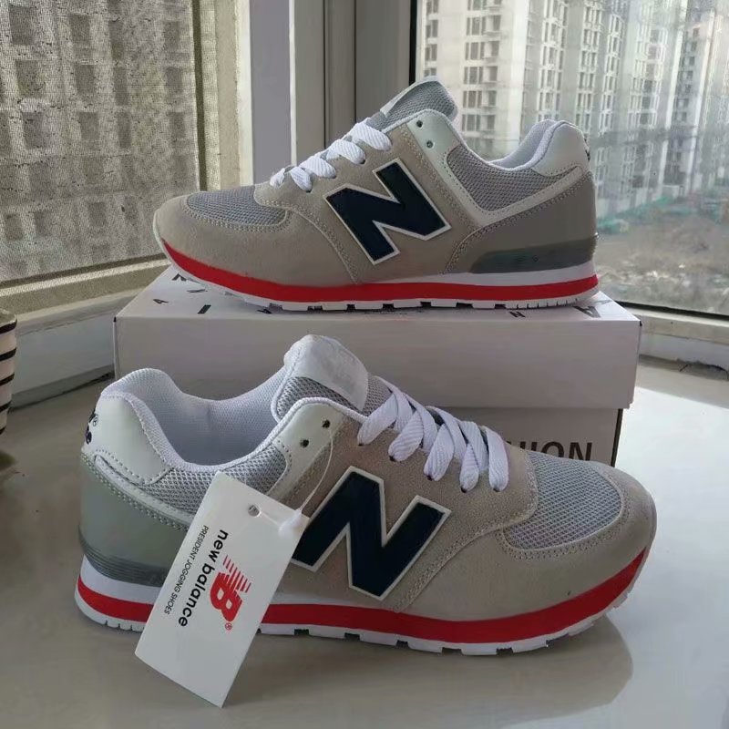 

New New Balance 574 Men/Women Word Shoes Cross-Country Canvas balance Walking Shoes Unisex Suede sneakers Jogging Outdoor Light shoes M04, No box