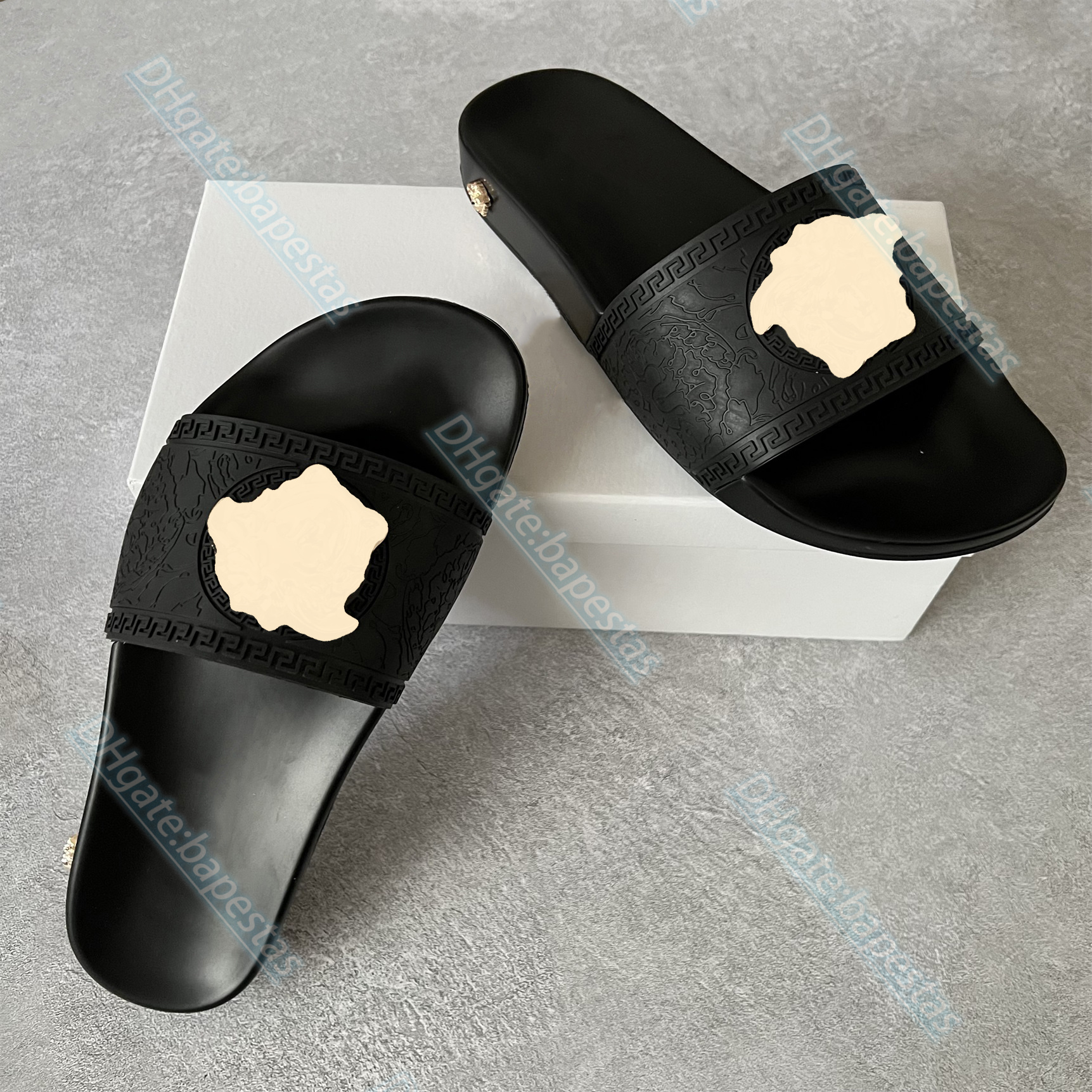 luxury designer men women shoes rubber PVC thick platform sole sandal flat slipper luxury Fashion Summer outside beach leisure slipper size 35-45, #9
luxury designer men women shoes rubber PVC thick platform sole sandal flat slipper luxury Fashion Summer outside beach leisure slipper size 35-45, #9