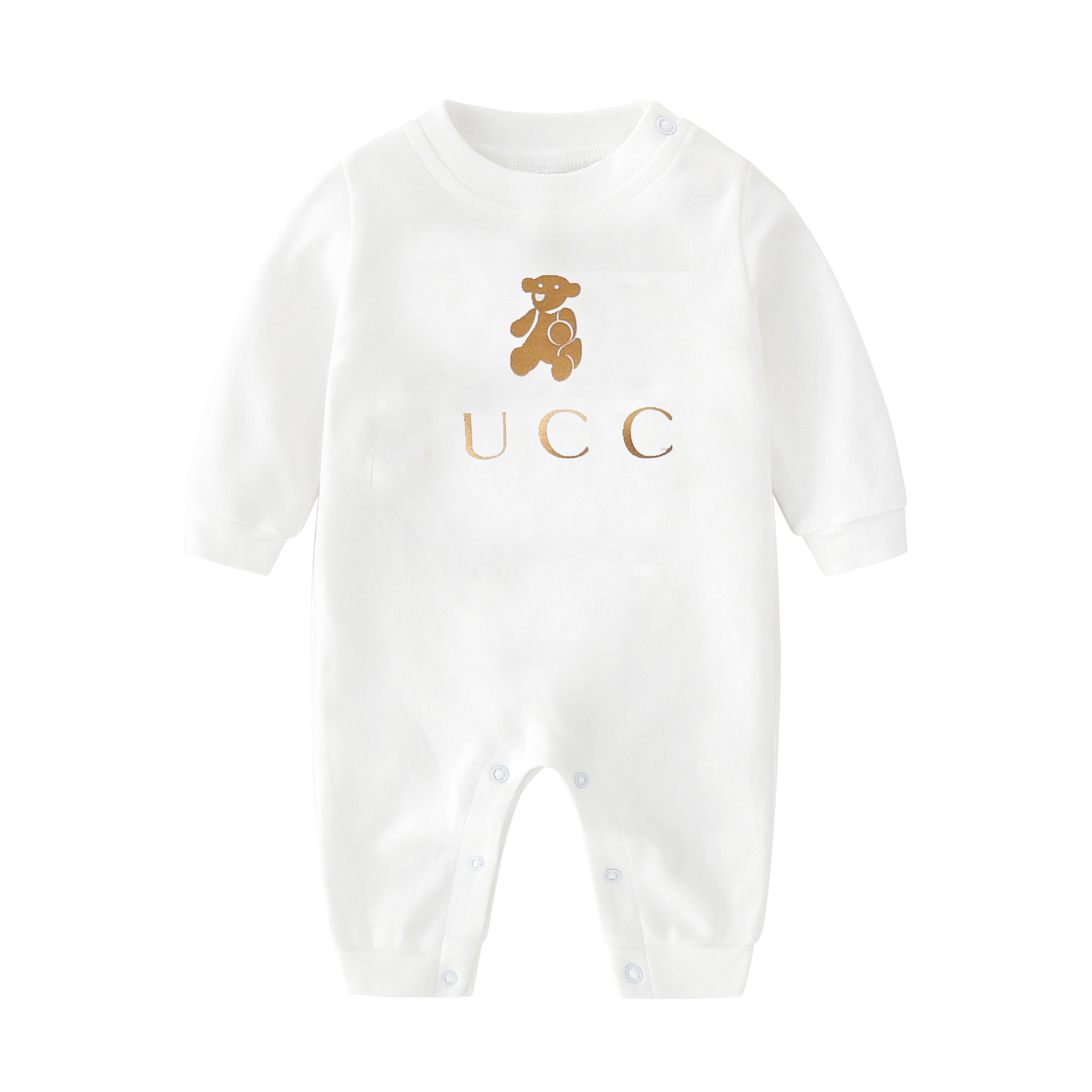 Designer Clothes Baby Jumpsuit Cartoon Print Suit Casual Long Sleeve Bodysuit Infant Boy Comfy Onesie For Party 0-24M