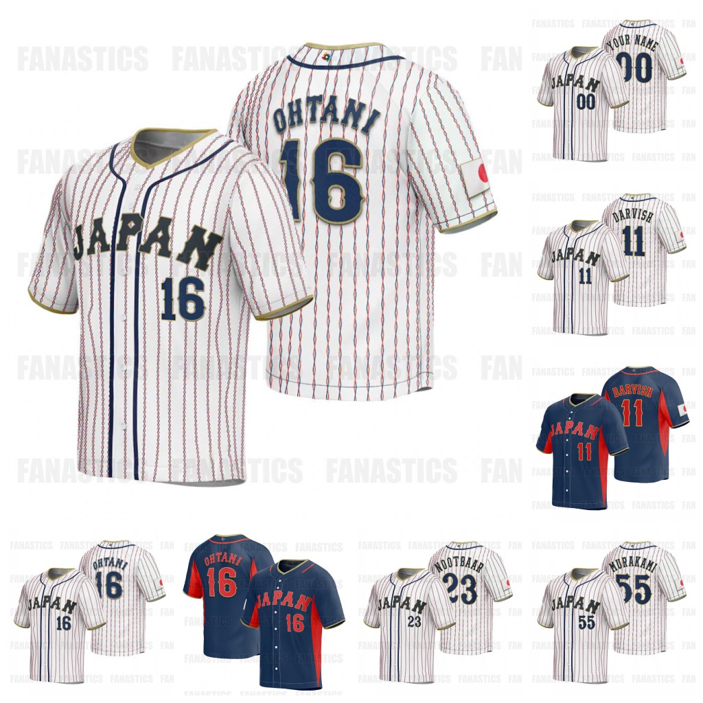 16 Shohei Ohtani 14 Roki Sasaki 2023 Team Japan World Baseball Classic Jerseys WBC Yu Darvish Seiya Suzuki Sosuke Genda Shosei Togo Takuya Kai Shugo Maki Lars Nootbaar, 2023 white womens s-2xl
16 Shohei Ohtani 14 Roki Sasaki 2023 Team Japan World Baseball Classic Jerseys WBC Yu Darvish Seiya Suzuki Sosuke Genda Shosei Togo Takuya Kai Shugo Maki Lars Nootbaar, 2023 white womens s-2xl
