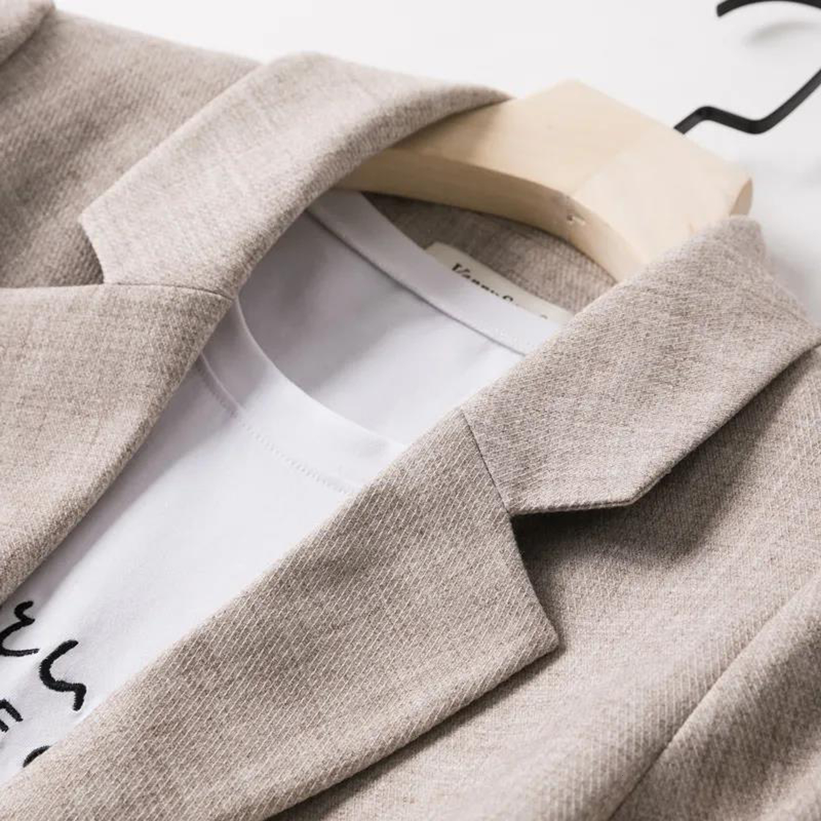 Women's Suits Blazers Spring and Autumn Loose Casual Top Office Simple Style Outside 230321