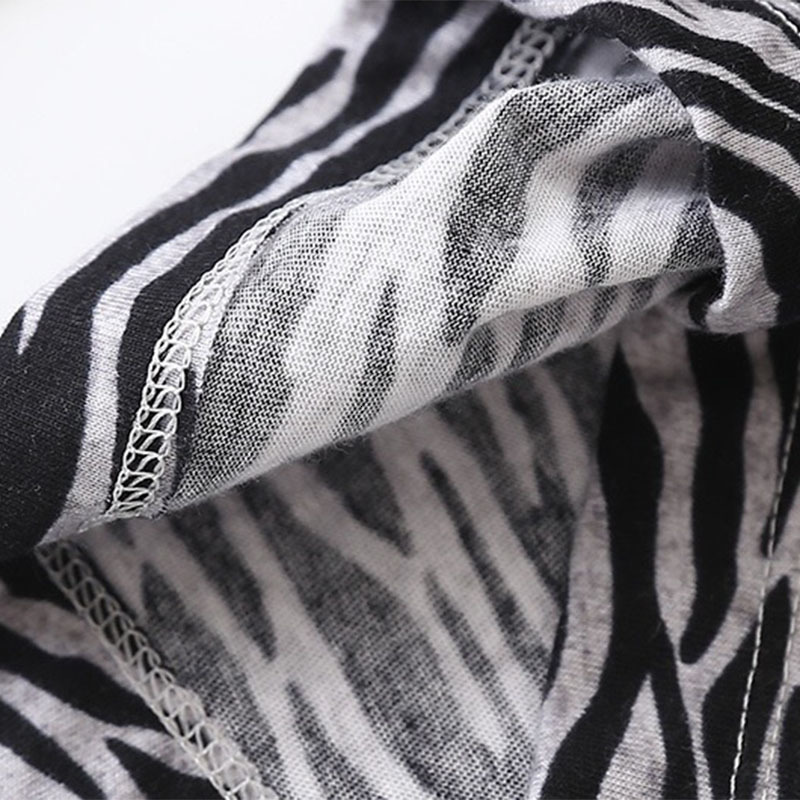 Women's Sleepwear Ladies Pajamas Set Summer/Spring Cartoon Zebra Printed Sleepwear V-Neck TopPants 2Pcs Korean Style Thin Large Size Homewear 230