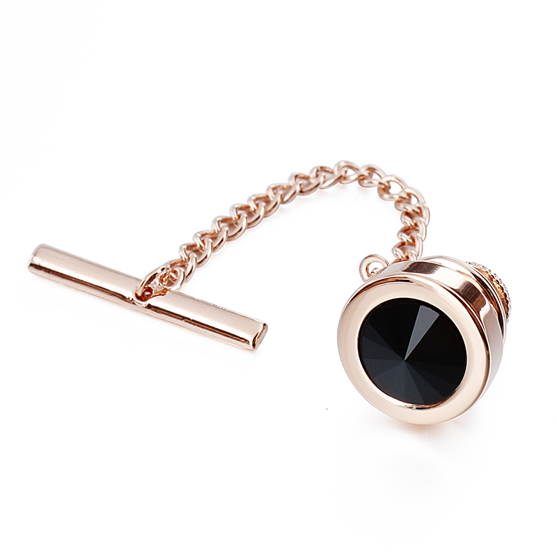 Cuff Links HAWSON Round Crystal Tie Tack for Men's Shirt Jewelry Fashion Pin Gift Men 230320