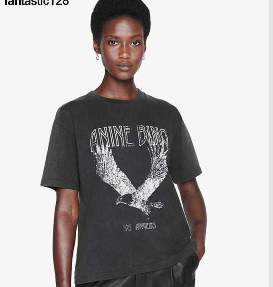 Anine Bing Niche Eagle Print t Shirt Fried Snowflake Color Washing Designer 23ss Women Black Short-sleeved T-shirt Tops Polos, Dark gray
Anine Bing Niche Eagle Print t Shirt Fried Snowflake Color Washing Designer 23ss Women Black Short-sleeved T-shirt Tops Polos, Dark gray