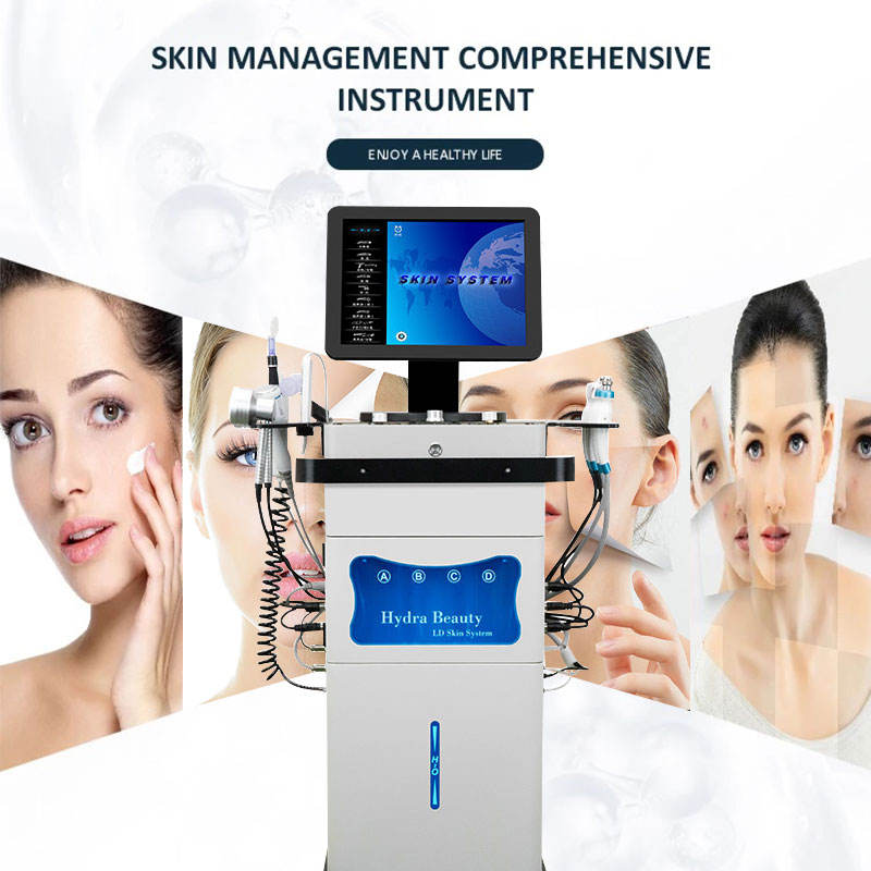 Multi-Functional Beauty Equipment Powerful Skin Care 13 in 1 diamond hydra dermabrassion facila deep cleaning machine facial hydrating/ Beauty salon d