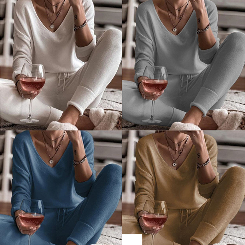 Women's Sleepwear Women Two Piece Sets Tracksuit Hooded Long Sleeve Homewear Suit Autumn Winter Sport Pants Set Pajama Set Women Pajama Set 23032