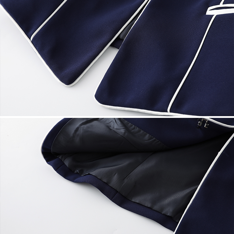 Women's Suits Blazers Lenshin Binding Blazer Women Hidden Breasted Full Sleeve Autumn Work Wear Keep Slim Elegant Office Ladies Jacket Coat Outwe