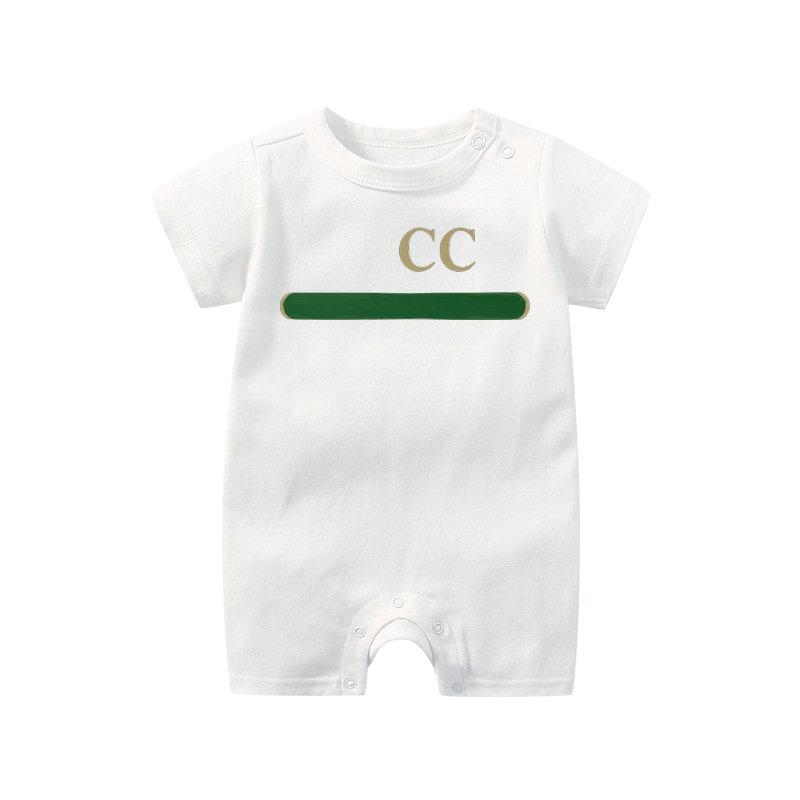 In stock summer newborn kids Rompers baby Boys girls Fashion designer print luxury pure cotton short sleeve Long sleeve jumpsuit black white pink blue 7 colors G077
In stock summer newborn kids Rompers baby Boys girls Fashion designer print luxury pure cotton short sleeve Long sleeve jumpsuit black white pink blue 7 colors G077