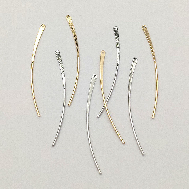 Charms Arrival 50x25mm 100pcs Brass Pendants Leaves Charm For HandmadeNecklaceEarring DIY Parts Jewelry Findings Components 230320