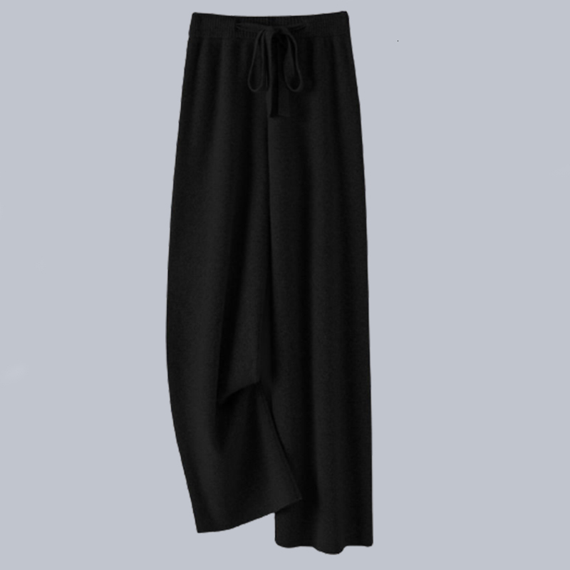 Capris Korean Fashion Drawstring High Waist Wide Leg Women's Autumn Winter Straight Trousers Jogger Gym Loose Pants Female 230321 Z260314