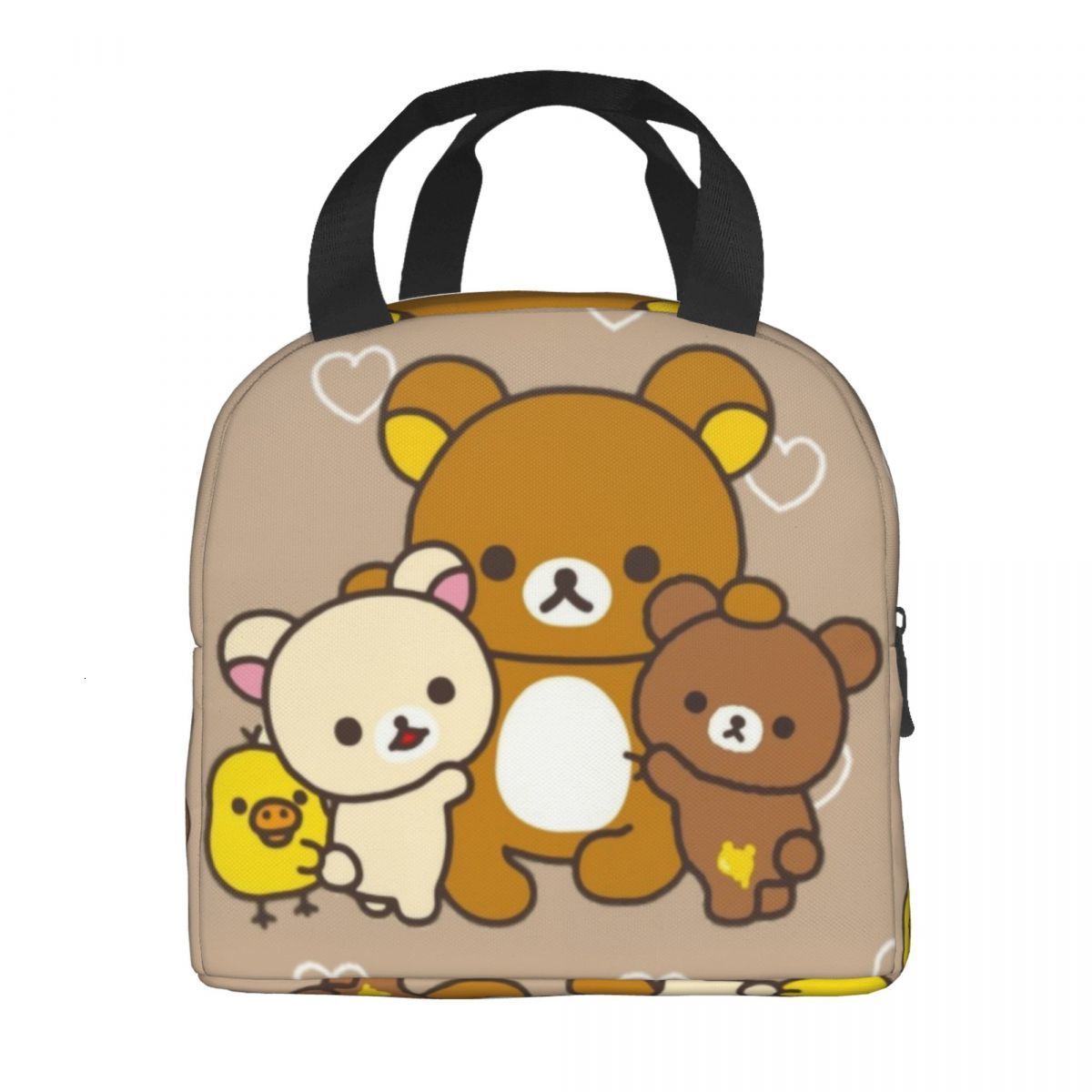 Ice PacksIsothermic Bags Rilakkuma n Insulated Lunch Bag for Outdoor Picnic Cartoon Characters Waterproof Cooler Thermal Bento Box Women Children 2303