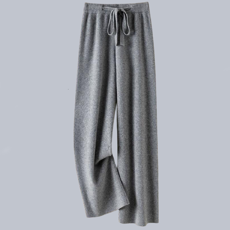 Capris Korean Fashion Drawstring High Waist Wide Leg Women's Autumn Winter Straight Trousers Jogger Gym Loose Pants Female 230321 Z260314