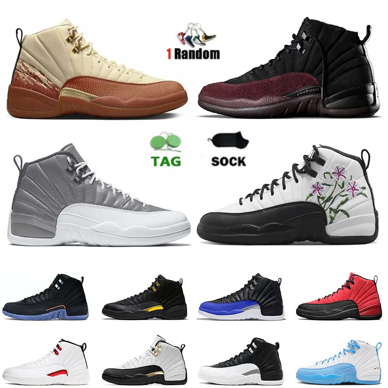 12s Sneakers Basketball Shoes Mens Womens 12 Jumpman Stealth Floral Black Taxi University Blue Gold Utility Flu Game Royal Jumpman12 Trainers
