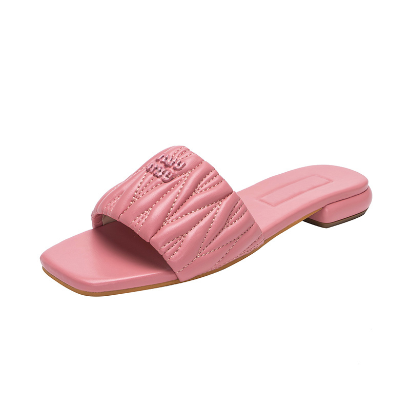Designer miu Slippers Slides Women Metallic Slide Sandals Black Pink Beige Square Toe Heels Ladies Summer Beach Sandal Party Wedding Slipper
Designer miu Slippers Slides Women Metallic Slide Sandals Black Pink Beige Square Toe Heels Ladies Summer Beach Sandal Party Wedding Slipper