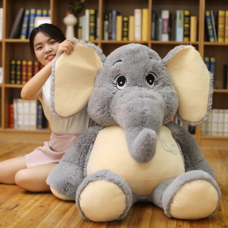 Giant Plush Elephant Toys Grey Stuffed Big Flappy Ears Long Plush Elephant Animal Toys for Children Christmas Gift for Children, As pic
Giant Plush Elephant Toys Grey Stuffed Big Flappy Ears Long Plush Elephant Animal Toys for Children Christmas Gift for Children, As pic
