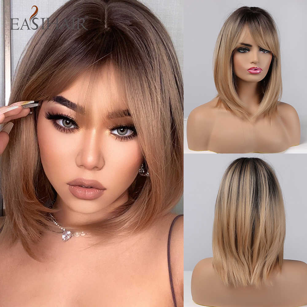 Synthetic Wigs Easihair Brown Blonde Ombre Wigs for Women Synthetic Hair Natural Layered with Side Bangs Heat Resistant Wig 230227, Lc031-1
Synthetic Wigs Easihair Brown Blonde Ombre Wigs for Women Synthetic Hair Natural Layered with Side Bangs Heat Resistant Wig 230227, Lc031-1