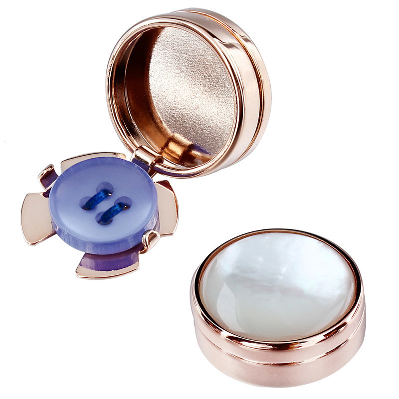 Cuff Links HAWSON Rose Gold Color Button Cover Mother Pearl for Mens Clothing Accessory 230320