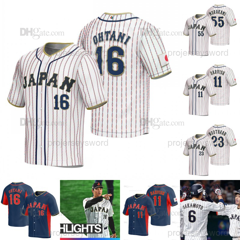Team Japan Baseball 2023 World Classic Jersey Shohei Ohtani Yu Darvish Seiya Suzuki Yoshinobu Yamamoto Kensuke Kondo Shuto Nootbaar Yoshida Yamada Genda Jerseys, Mens navy s-xxxl
Team Japan Baseball 2023 World Classic Jersey Shohei Ohtani Yu Darvish Seiya Suzuki Yoshinobu Yamamoto Kensuke Kondo Shuto Nootbaar Yoshida Yamada Genda Jerseys, Mens navy s-xxxl