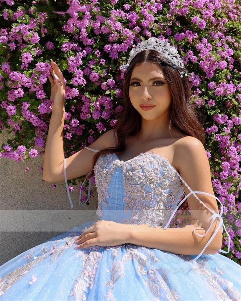 Cinderella Quinceanera Dresses Off Shoulder Ball Gown Sweet 16 Dress Beading Appliques Birthday Party Gowns S