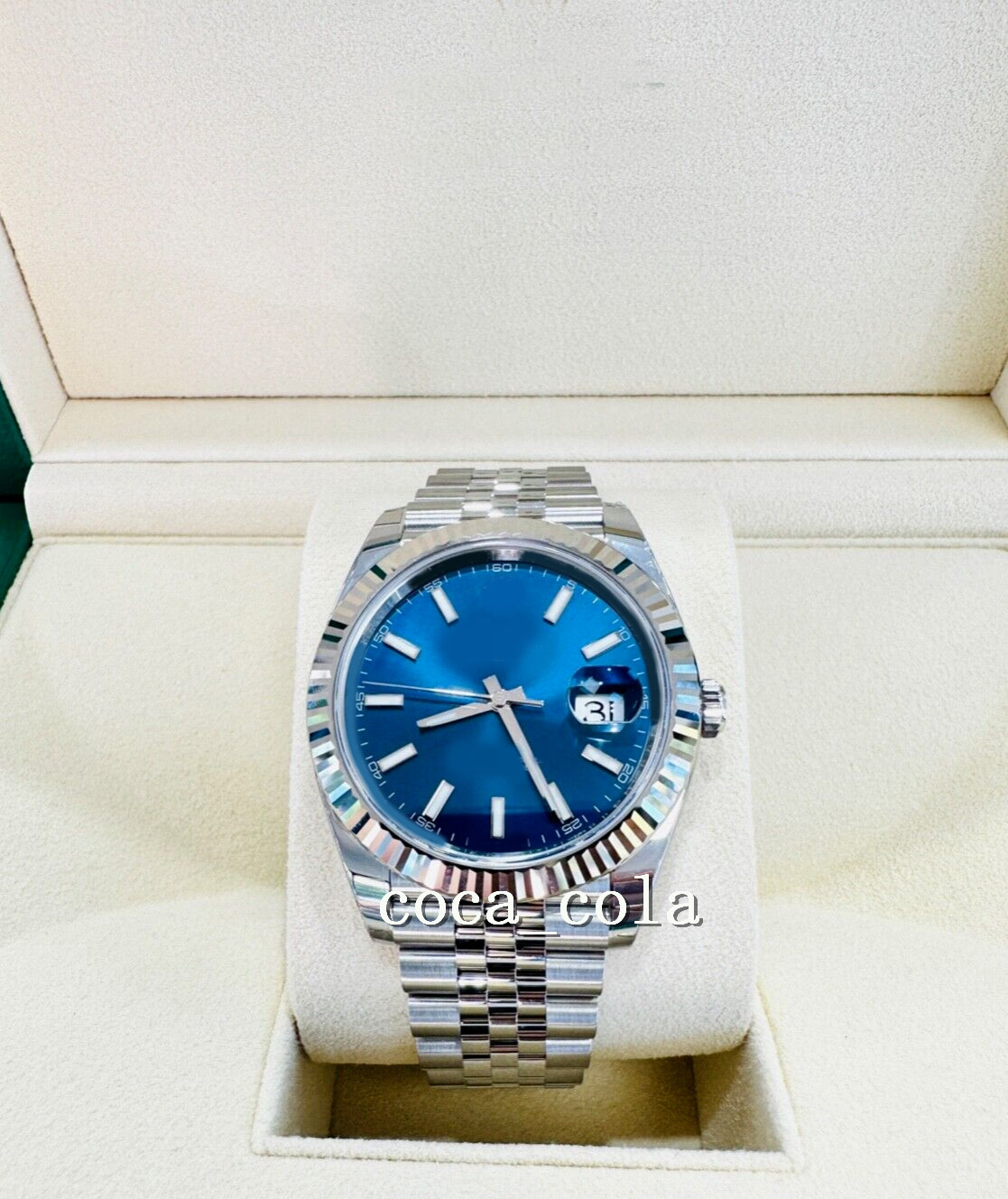 2023 QC check Luxury Wristwatch 41mm Blue Dial Jubilee 18K White Gold Bezel Watch sapphire Steel Mechanical Automatic Movement Men's Watches Bracelet BOX/PAPERS
2023 QC check Luxury Wristwatch 41mm Blue Dial Jubilee 18K White Gold Bezel Watch sapphire Steel Mechanical Automatic Movement Men's Watches Bracelet BOX/PAPERS