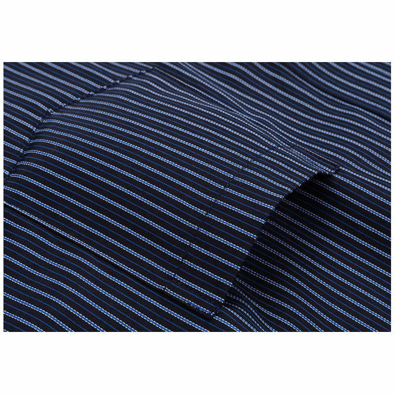 Men's Casual Shirts Men's Long Sleeve Striped Shirt Non-Iron Formal Casual Office Social Business Dress Shirts Standard-fit Cotton High Qual