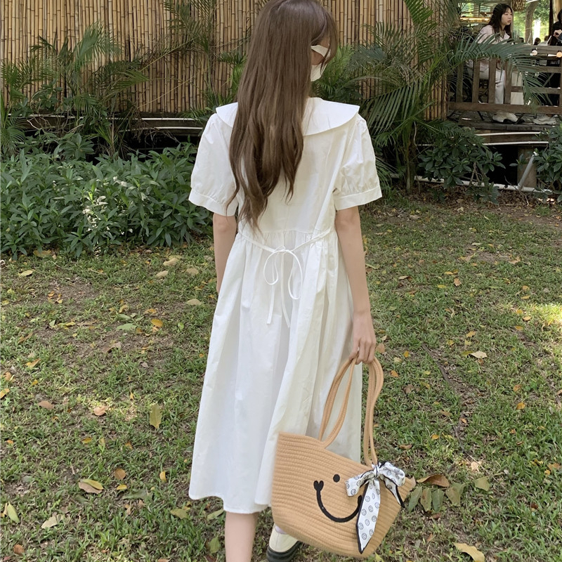 Casual Dresses Dresses Women Fashion Preppy Style Casual Summer Holiday All-match Female Vestidos Korean Student Tender Basic Party Wear Daily 230321