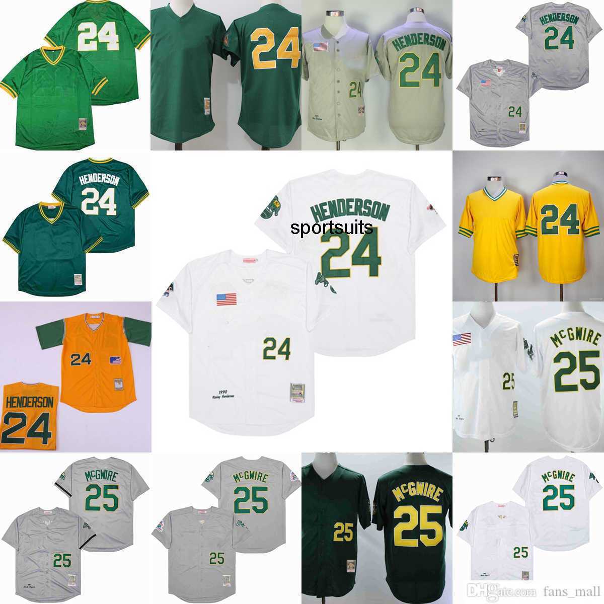 Vintage College Mitchell and Ness Baseball Rickey 24 Henderson Jerseys Stitched Mark 25 Mcgwire 1989 Gray White 1981 Yellow Green, Mitchellness 12
Vintage College Mitchell and Ness Baseball Rickey 24 Henderson Jerseys Stitched Mark 25 Mcgwire 1989 Gray White 1981 Yellow Green, Mitchellness 12