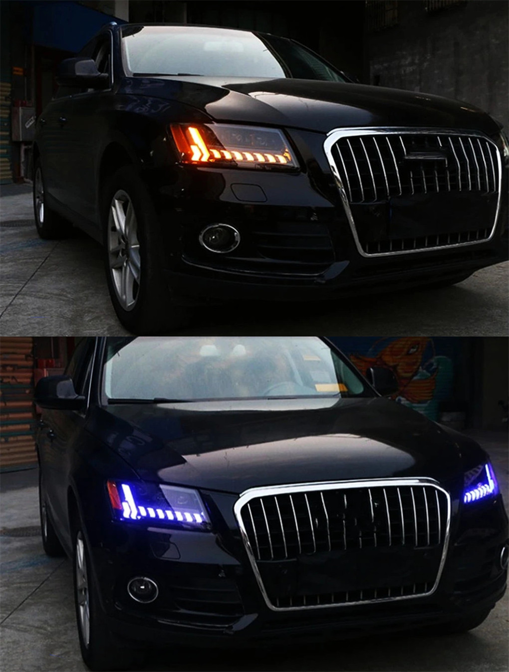 Car LED Headlight Assembly for AUDI Q5 20 08-20 18 LED Daytime Running Lights High Beam Turn Signal Front Lights