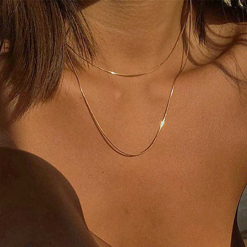 Pendant Necklaces Kpop Women Neck Chain Gold Color Choker Necklaces Thin Chain On The Neck Minimalist Pendant Jewelry Snake Chocker Collar Girl Z0321
Pendant Necklaces Kpop Women Neck Chain Gold Color Choker Necklaces Thin Chain On The Neck Minimalist Pendant Jewelry Snake Chocker Collar Girl Z0321