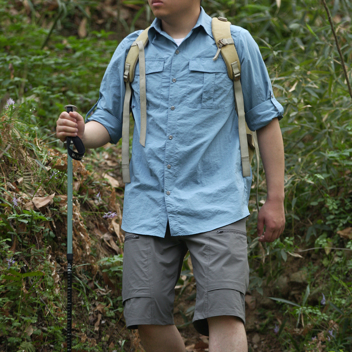 Men's Casual Shirts Men's Lightweight Breathable Quick Dry UPF 50 UV Protection Hiking Shirts Long Sleeve Fishing Shirts 230322