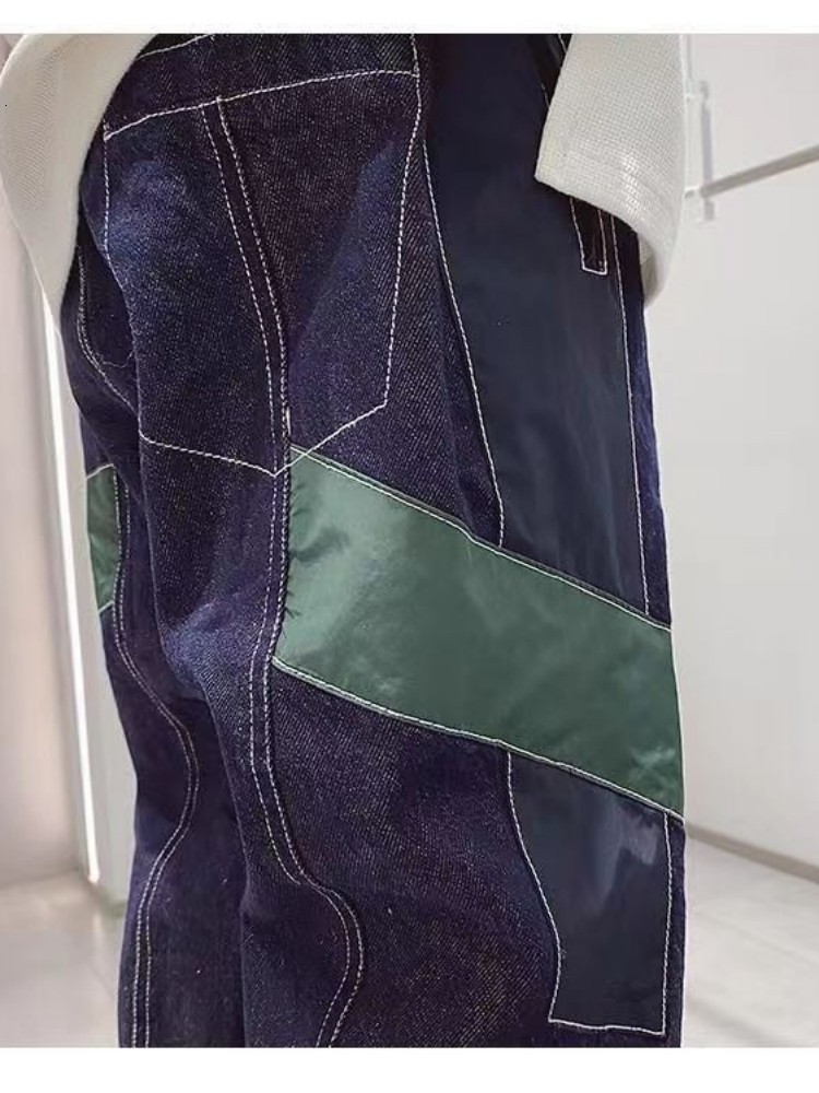 Jeans Boys' Winter Thickened Jeans Kids' Fashion Versatile Splice Loose Tight Mouth Comfortable Harun Denim Pants 230322