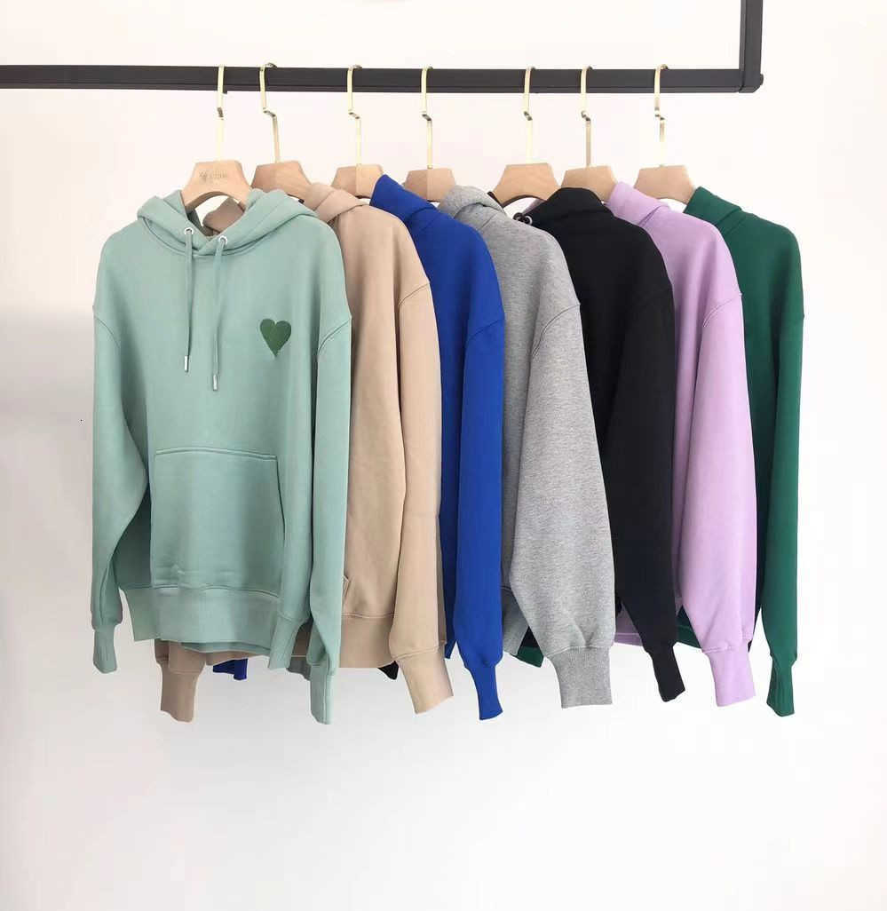 Amis Paris Same Color Embroidery Love Loose Hooded Pullover Sweater Men' and Women' Cotton Asian Size De
Amis Paris Same Color Embroidery Love Loose Hooded Pullover Sweater Men' and Women' Cotton Asian Size De