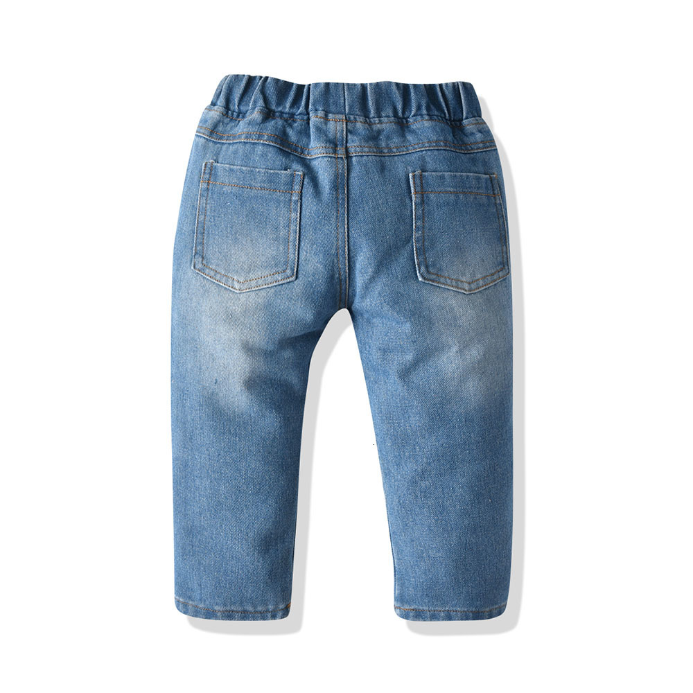 Jeans Tem Doger Fashion Children Boys Jeans Pants Kids Baby Boy Denim Long Pants Clothing Boy's Cowboy Trousers For Kids 2-6 Years 230322