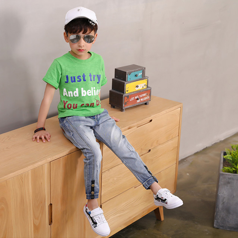 Jeans Boy Jeans Loose Solid Casual For spring Autumn Boys Jeans Children's Fashion Jeans for age 3 4 5 6 7 8 9 10 11 12 13 14 years 230322