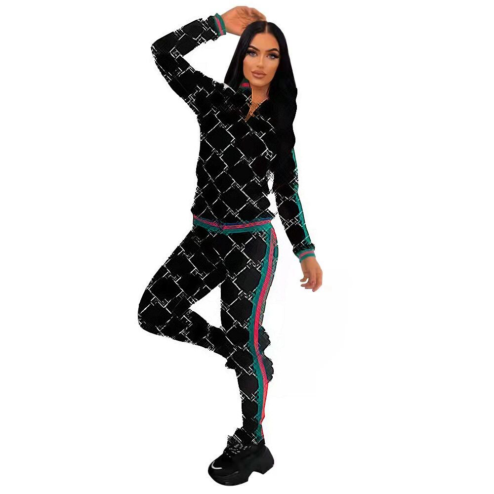 Women's Two Piece Sets Casual Style Fashion Fashion Brand Slim Fit Zipper Autumn Winter Jacket Set, Black
Women's Two Piece Sets Casual Style Fashion Fashion Brand Slim Fit Zipper Autumn Winter Jacket Set, Black